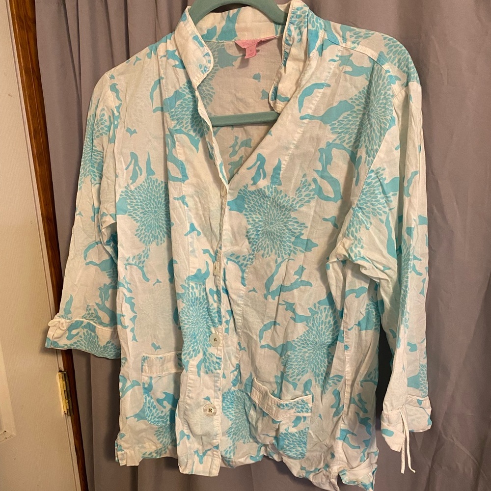 GUC pajamas. Lilly Pulitzer pink tag